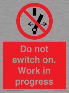 Do not switch on. Work in progress